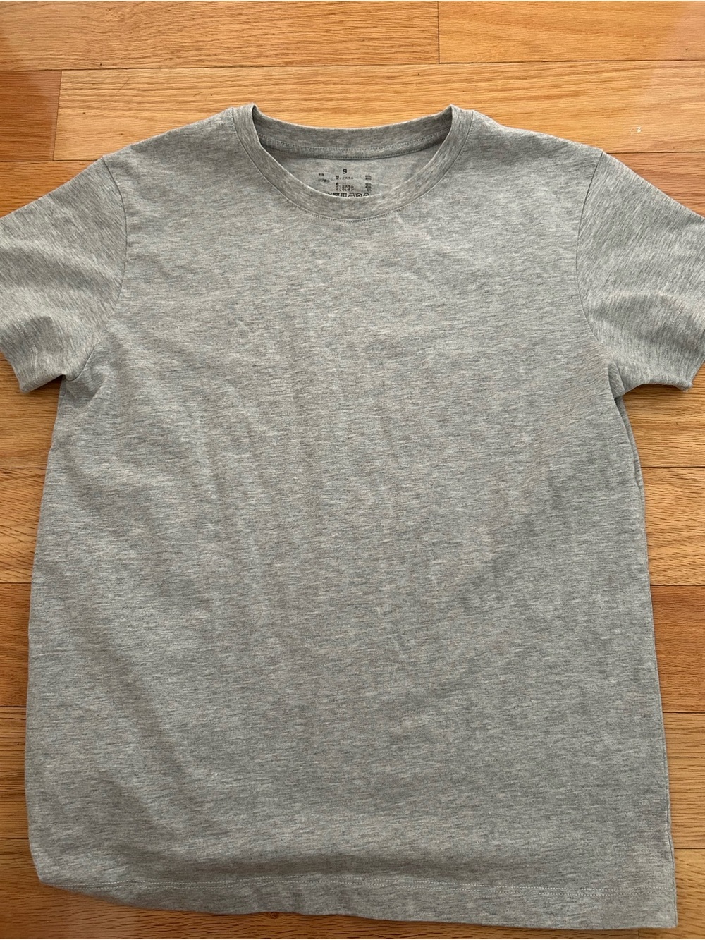 Muji Light Gray Short Sleeve Crewneck Tee
